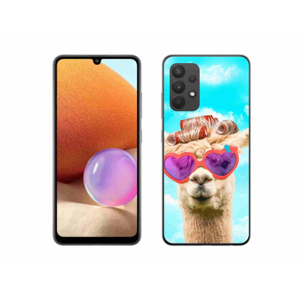 Zselés borítás mmCase Samsung Galaxy A32 4G - szemüveges láma