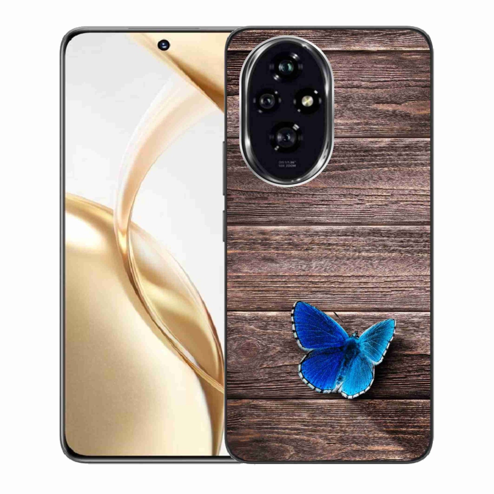 Zselés borító mmCase a Honor 200 5G készülékhez - kék pillangó 1
