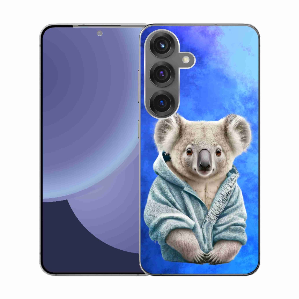 Zselés borítás mmCase Samsung Galaxy S25 készülékhez - koala pulóverben