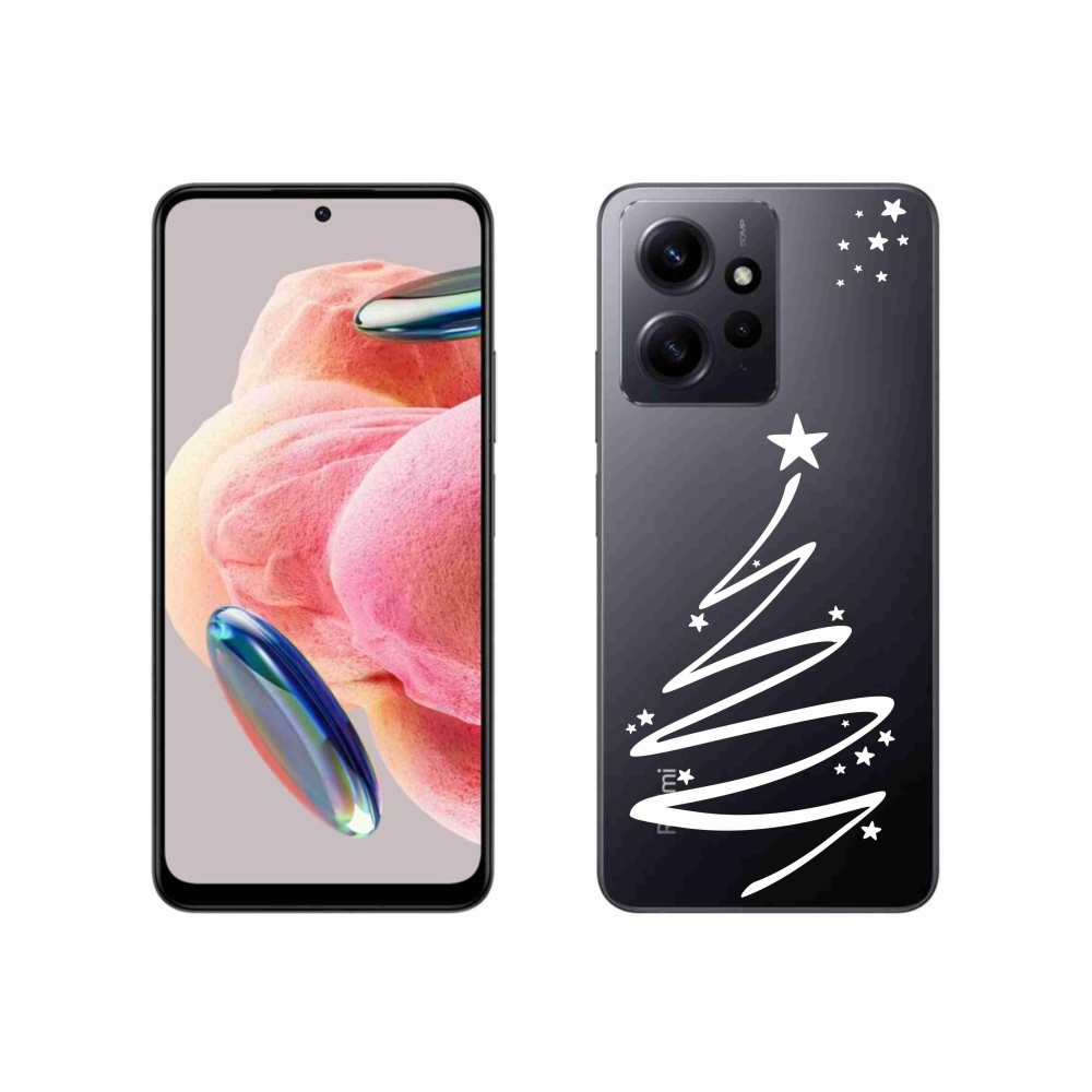 Gél borító mmCase a Xiaomi Redmi Note 12 4G-hez - fehér fa átlátszó háttérrel