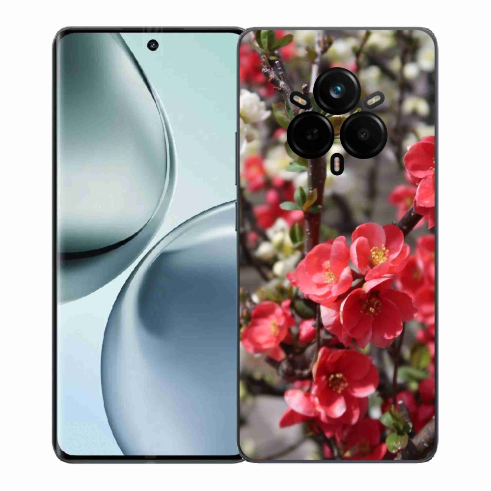 Gél borító mmCase a Realme 14 Pro+ 5G készülékhez - piros virágok