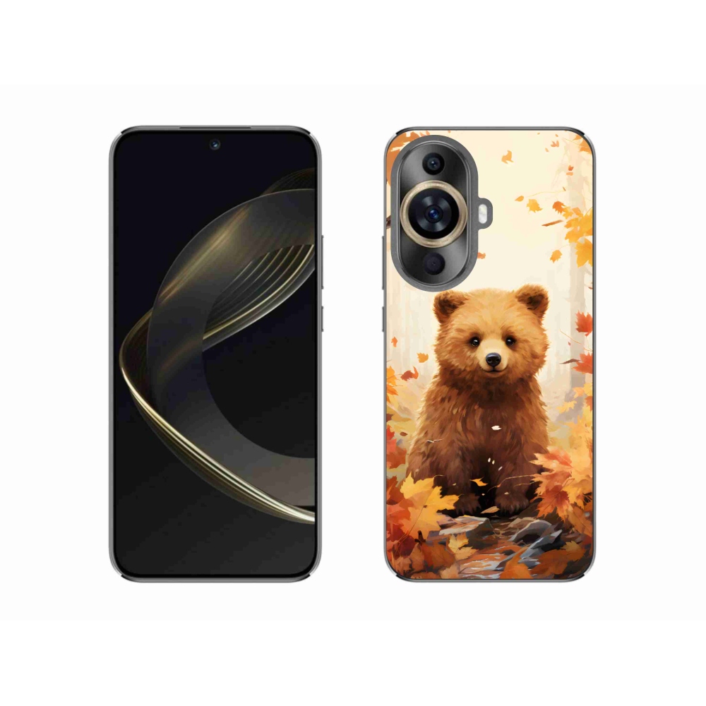 Gél borítás mmCase a Huawei Nova 11-hez - medve az erdőben