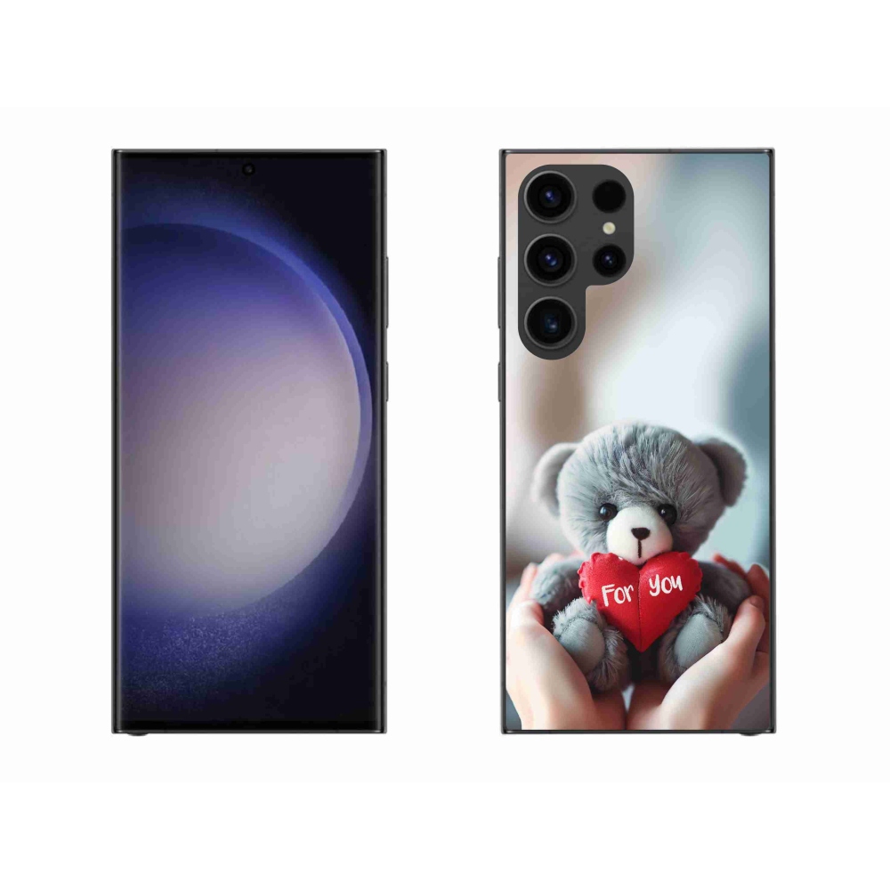 Gél borítás mmCase Samsung Galaxy S23 Ultra 5G - mackó a szerelmesek számára