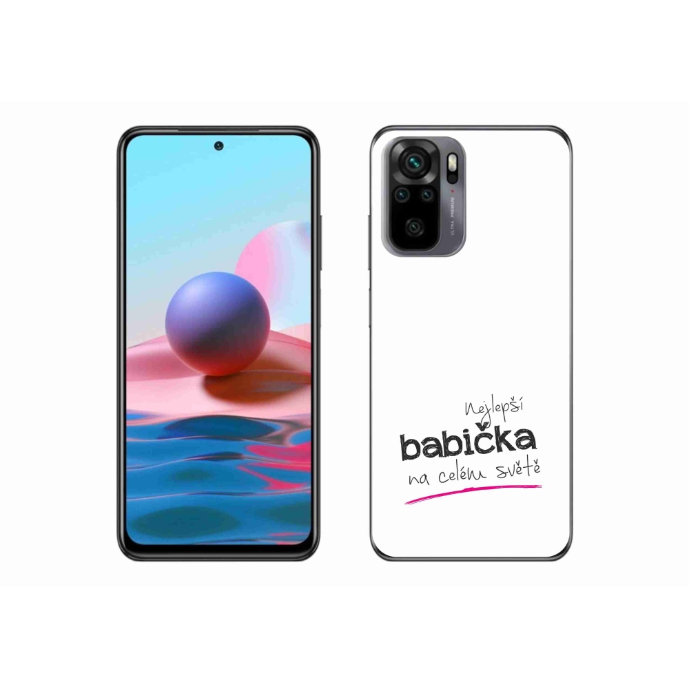 Gél borító mmCase a Xiaomi Redmi Note 10S - a legjobb nagymama 4 fehér háttérrel