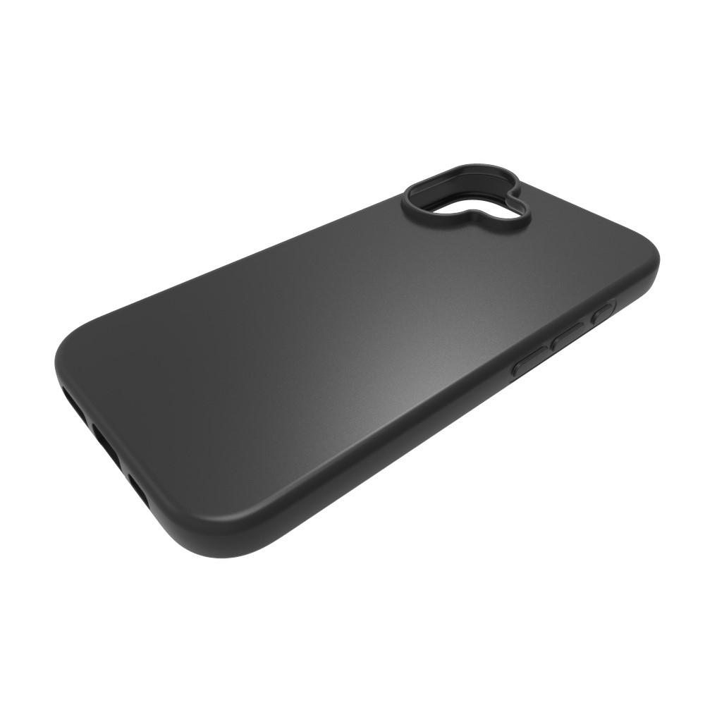 Fekete zselés tok iPhone 16 Plus készülékhez