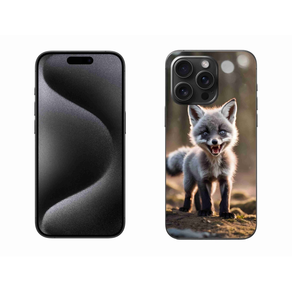 Gél védőburkolat mmCase iPhone 15 Pro Max készülékhez - angry fox