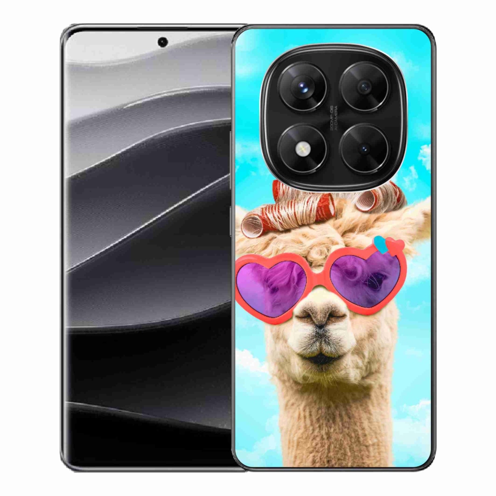 Zselés borítás mmCase a Xiaomi Redmi Note 14 Pro 5G/Poco X7 5G számára - szemüveges láma