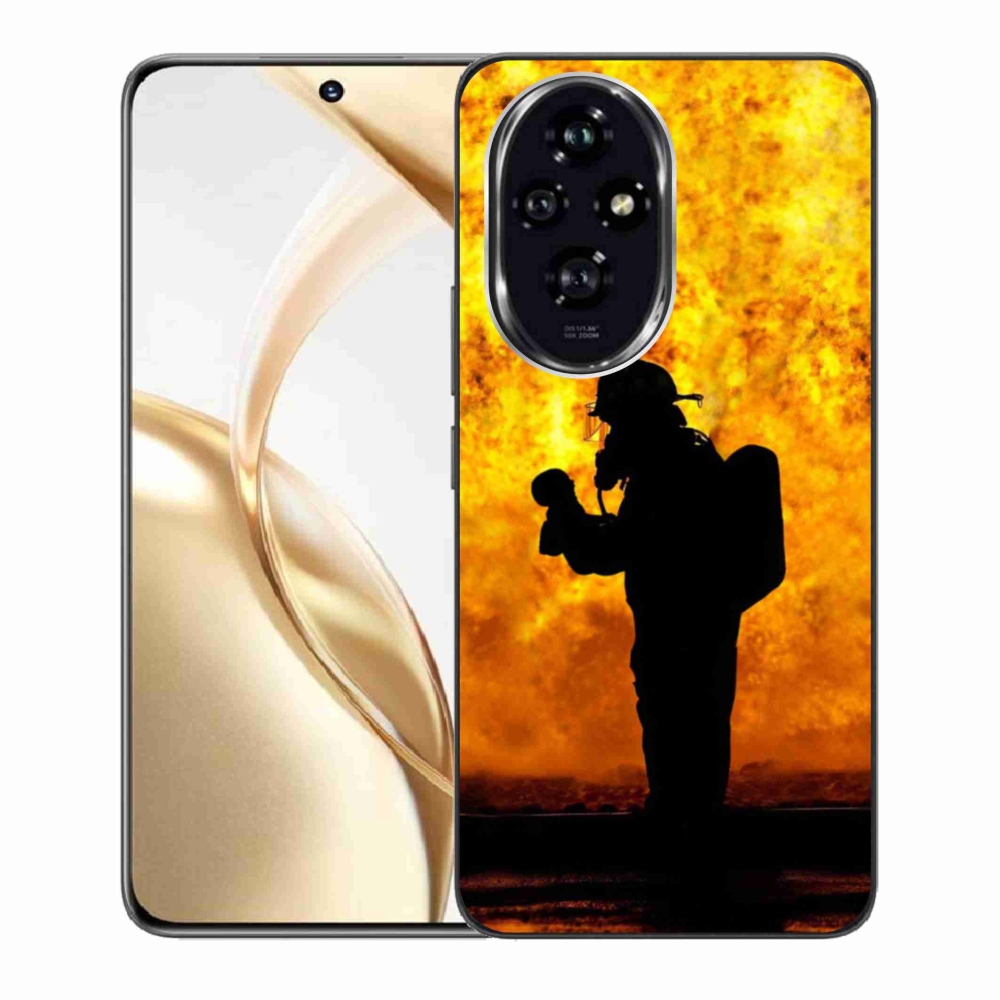 Zselés borítás mmCase a Honor 200 5G készülékhez - tűzoltó