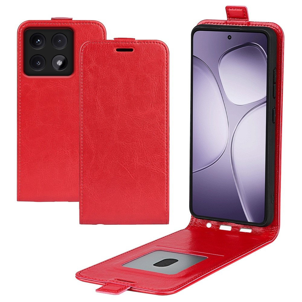 Függőleges könyvtáska Xiaomi 14T Pro-hoz - piros