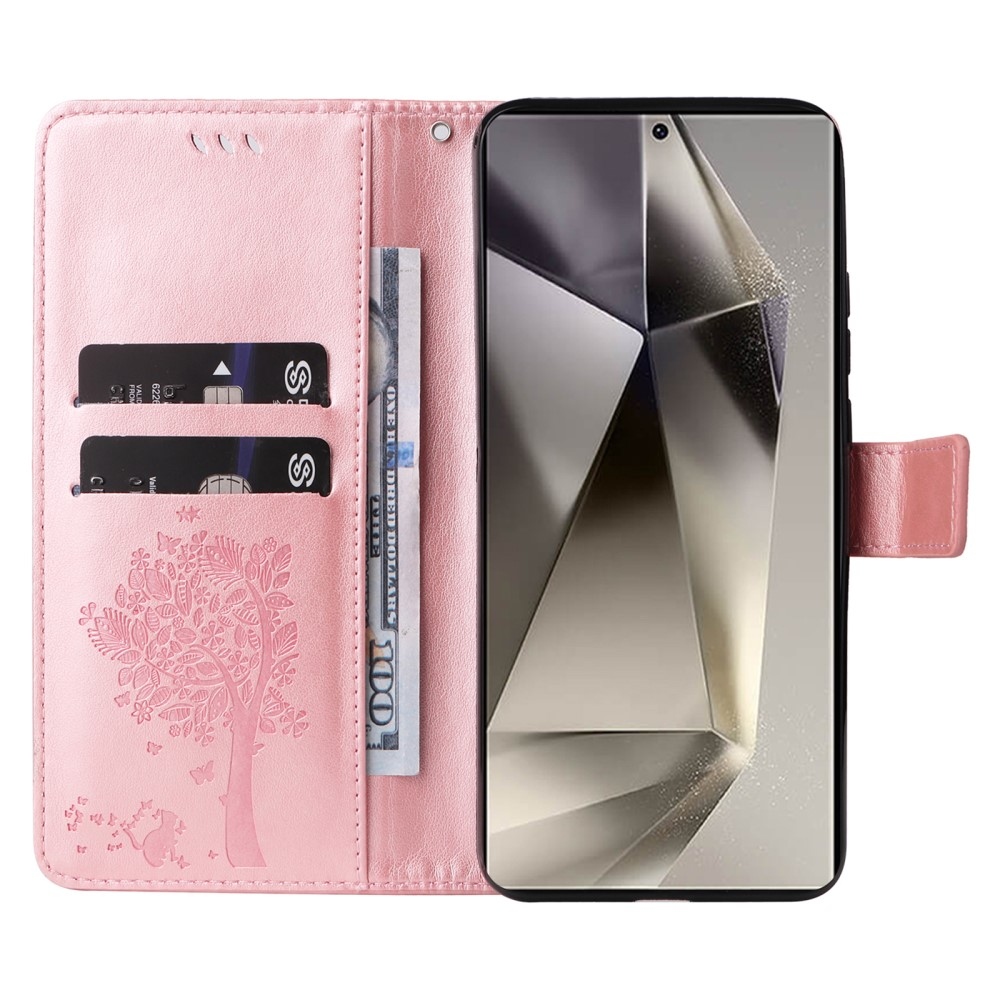 Fák könyve tok Samsung Galaxy S25 Ultra - rózsaarany