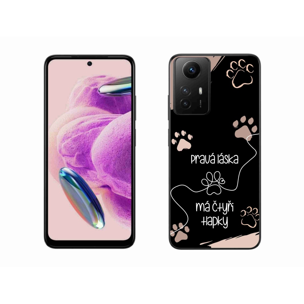 Gél borítás mmCase a Xiaomi Redmi Note 12S-hez - kutya motívum 1 fekete háttér