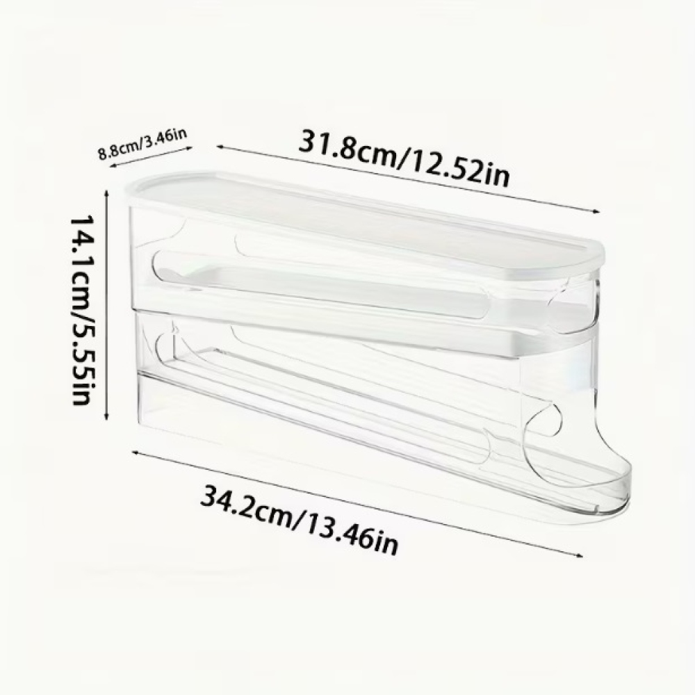 Kétszintes tojásrendező a hűtőszekrényhez