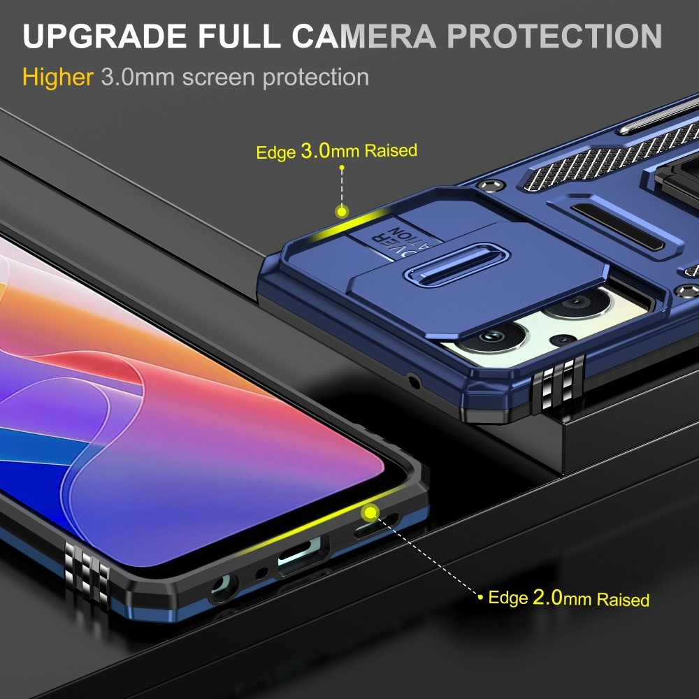 Lencseálló hibrid borítás Oppo Reno 7 Lite 5G - sötétkék