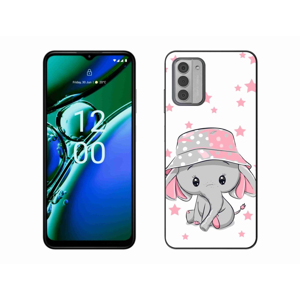 Zselés borítás mmCase a Nokia G42 készülékhez - rózsaszín elefánt