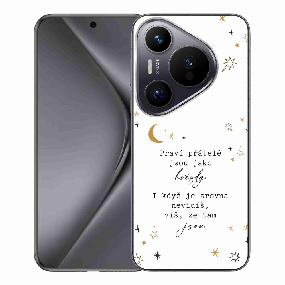 Gél borítás mmCase a Huawei Pura 70 Pro - idézet 6 fehér háttérrel