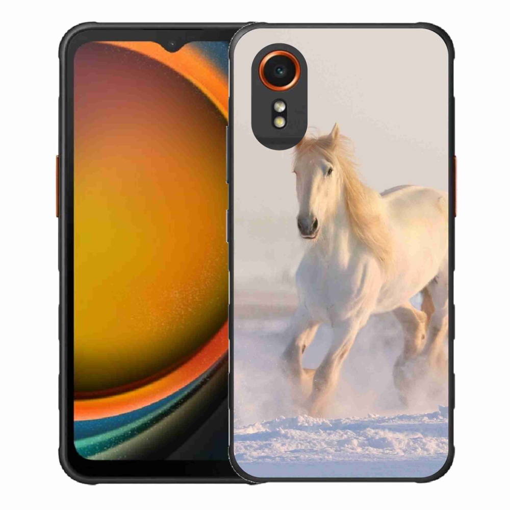 Gél tok mmCase a Samsung Galaxy Xcover 7 készülékhez - ló a hóban
