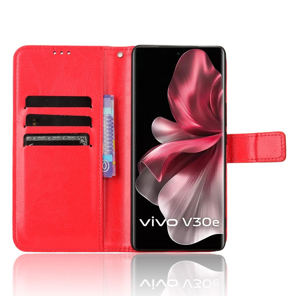 Őrült könyv tok a Vivo V40 Lite 5G-hez - piros