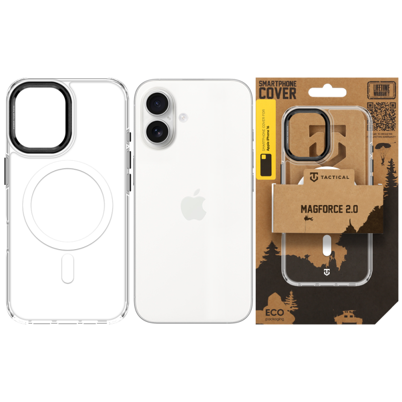 Tactical MagForce 2.0 tok az Apple iPhone 16-hoz, fekete