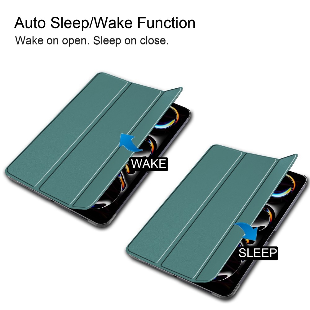 Intelligens záródó tok iPad Pro 13 (2024) - zöld