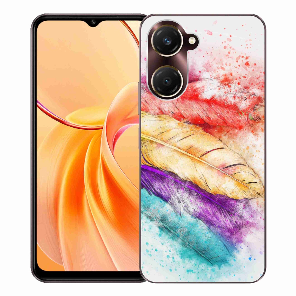 Zselés borítás mmCase a Vivo Y28s 5G készülékhez - színes toll