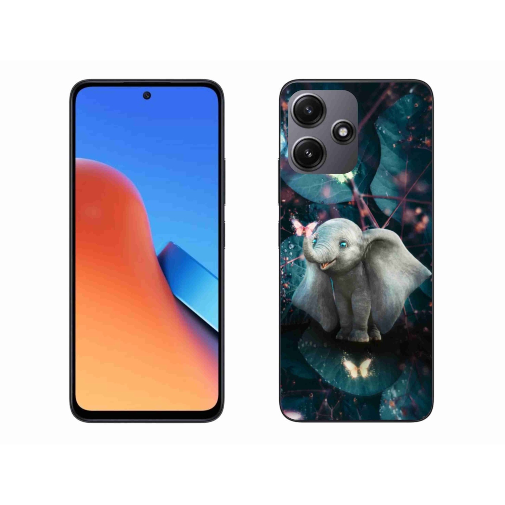 Gél borító mmCase a Xiaomi Redmi 12 5G-hez - aranyos elefánt