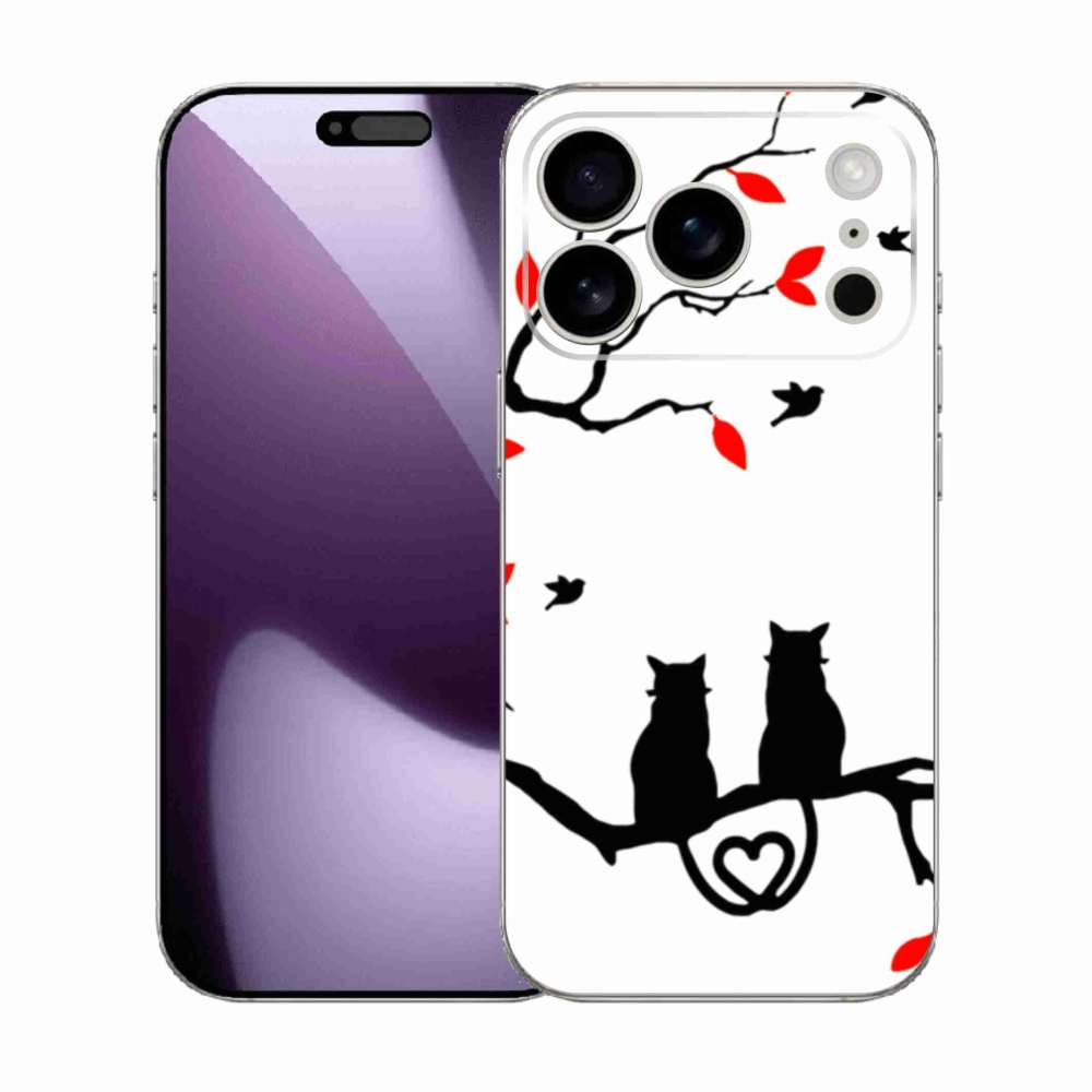 Zselés borítás mmCase iPhone 17 Pro készülékhez - macska szeretet