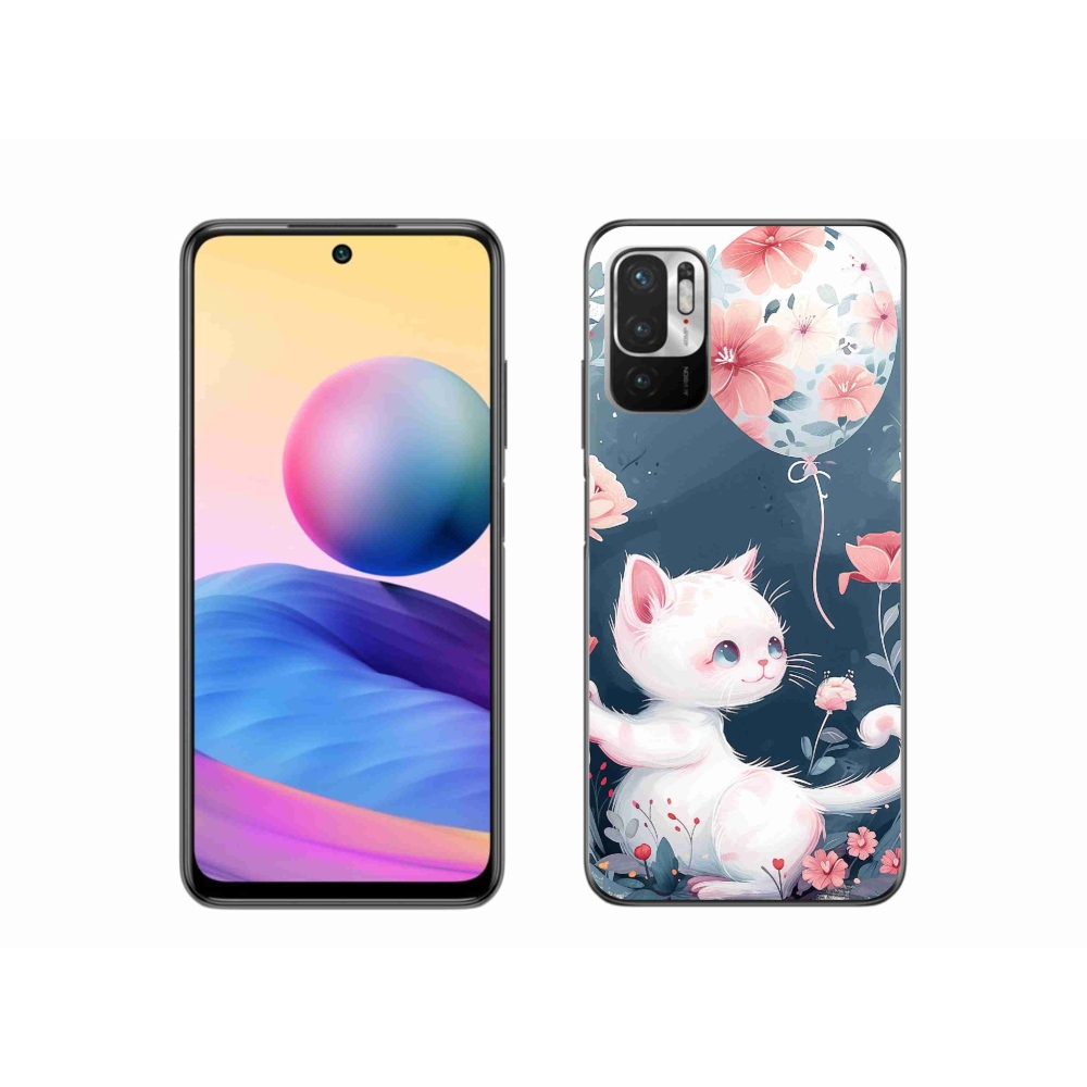 Gél borító mmCase a Xiaomi Redmi Note 10 5G-hez - cica lufival