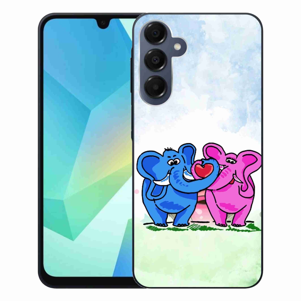 Gél borítás mmCase Samsung Galaxy A16 4G/5G - szerelmes elefántok