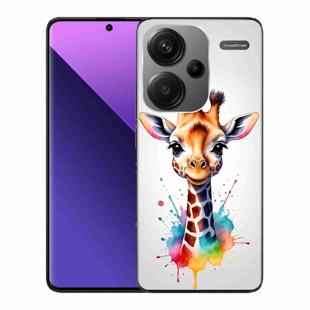 Gél borítás mmCase a Xiaomi Redmi Note 13 Pro+ 5G - zsiráf 1