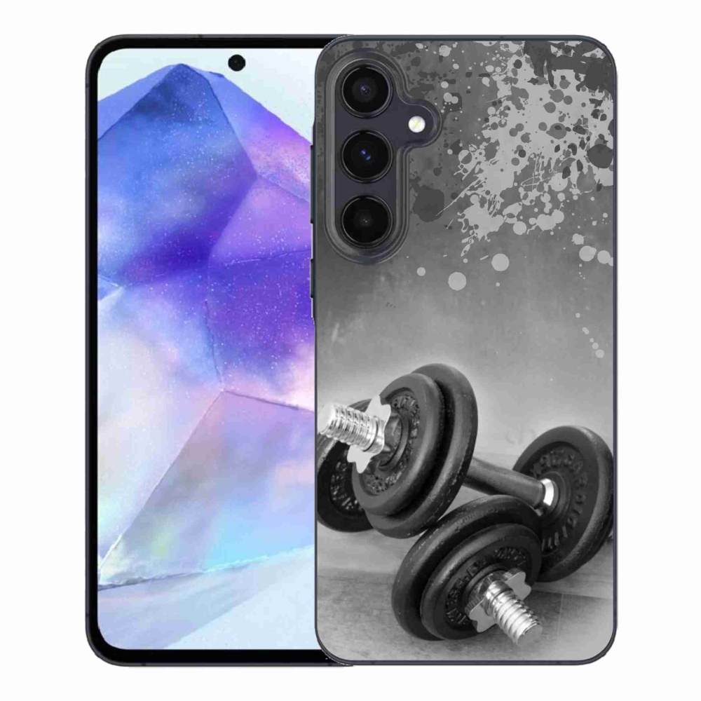 Zselés borítás mmCase Samsung Galaxy A55 5G készülékhez - súlyzók 1