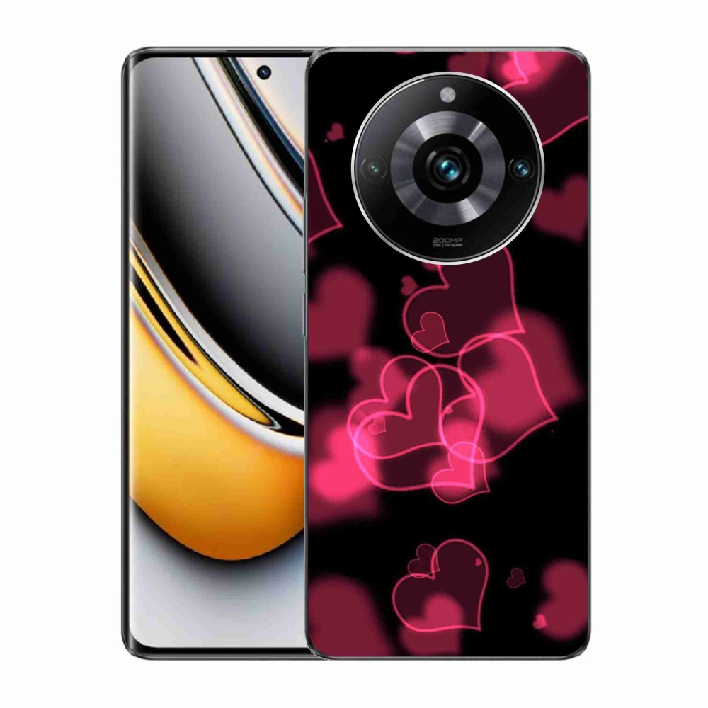 Zselés borítás mmCase a Realme 11 Pro/11 Pro+ készülékhez - piros szívek