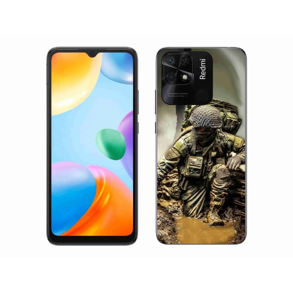 Gél borítás mmCase a Xiaomi Redmi 10C-hez - katonásabb