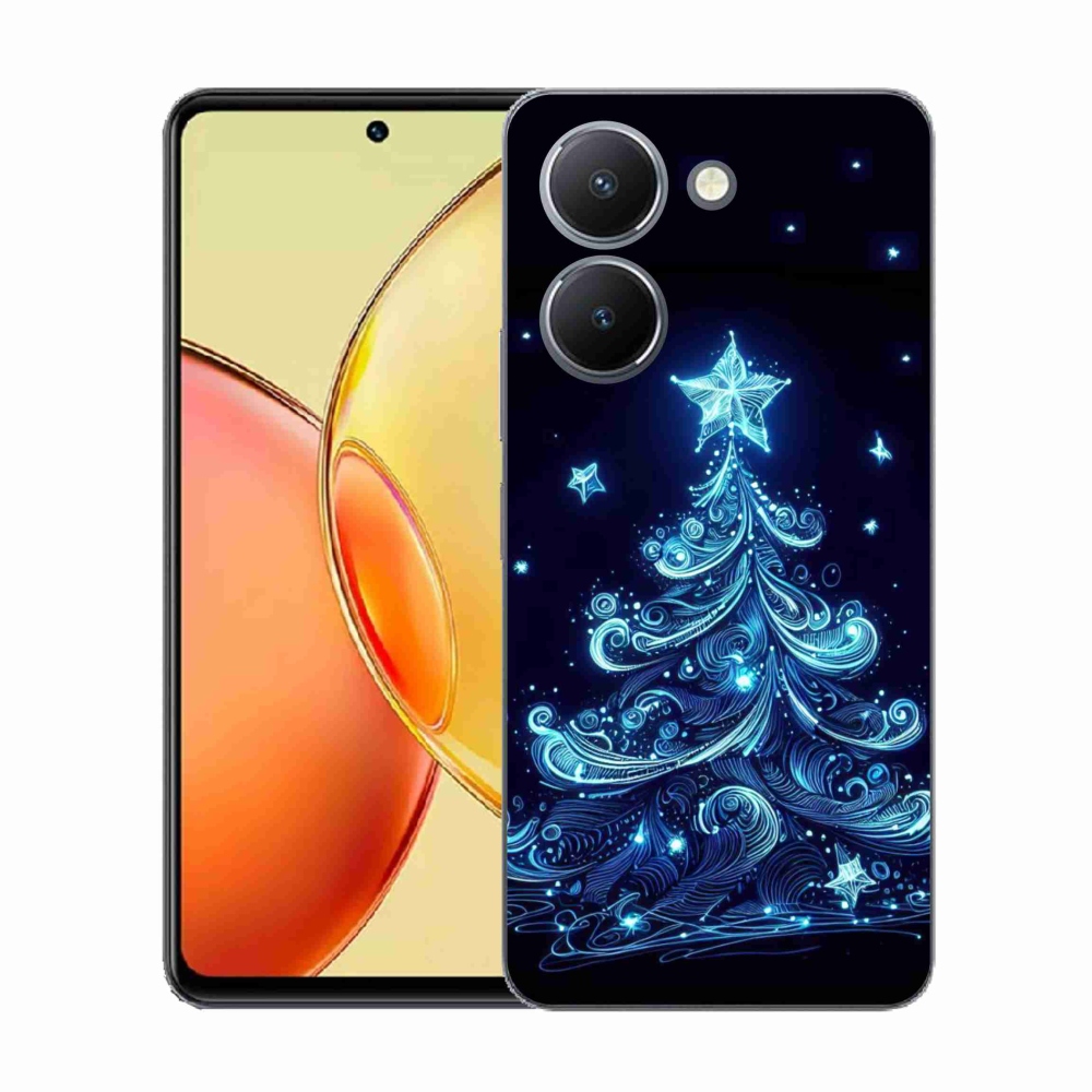 Gél borítás mmCase a Vivo Y36-hoz - neon karácsonyfa 4