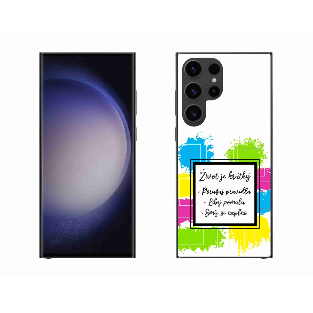 Gél borítás mmCase Samsung Galaxy S23 Ultra 5G - idézem 5 fehér háttér