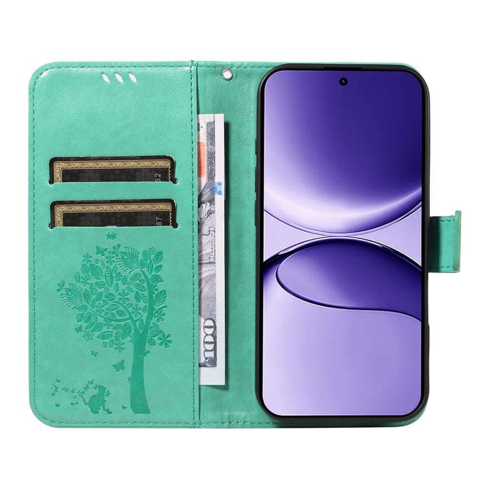 Fák könyve tok Xiaomi Poco F7 5G - teal - teal - teal