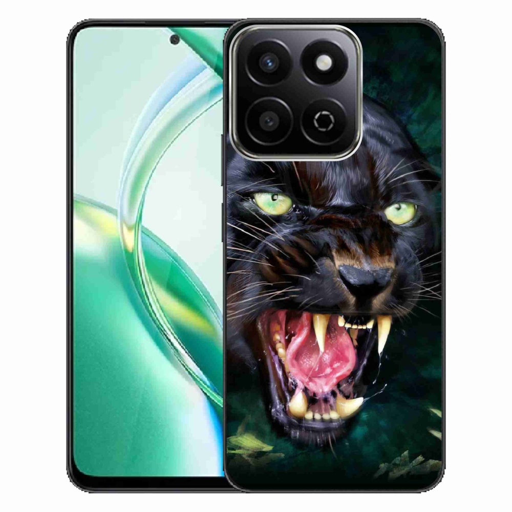 Zselés borító mmCase a Honor 200 Smart 5G készülékhez - dühös fekete párduc