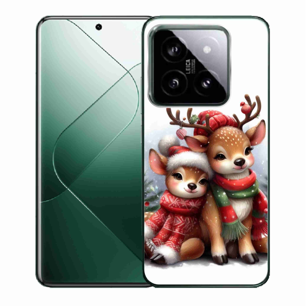 Gél borítás mmCase a Xiaomi 14-hez - Karácsonyi rénszarvas