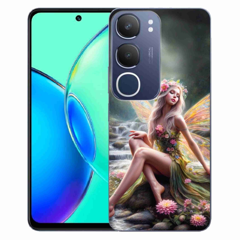 Gél borítás mmCase a Vivo Y19s készülékhez - pillangó nő 1