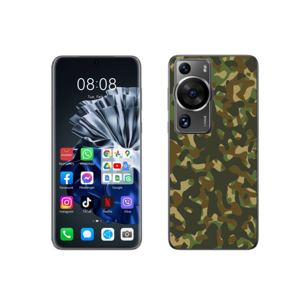 Gél borítás mmCase a Huawei P60 Pro készülékhez - álcázó minta 1