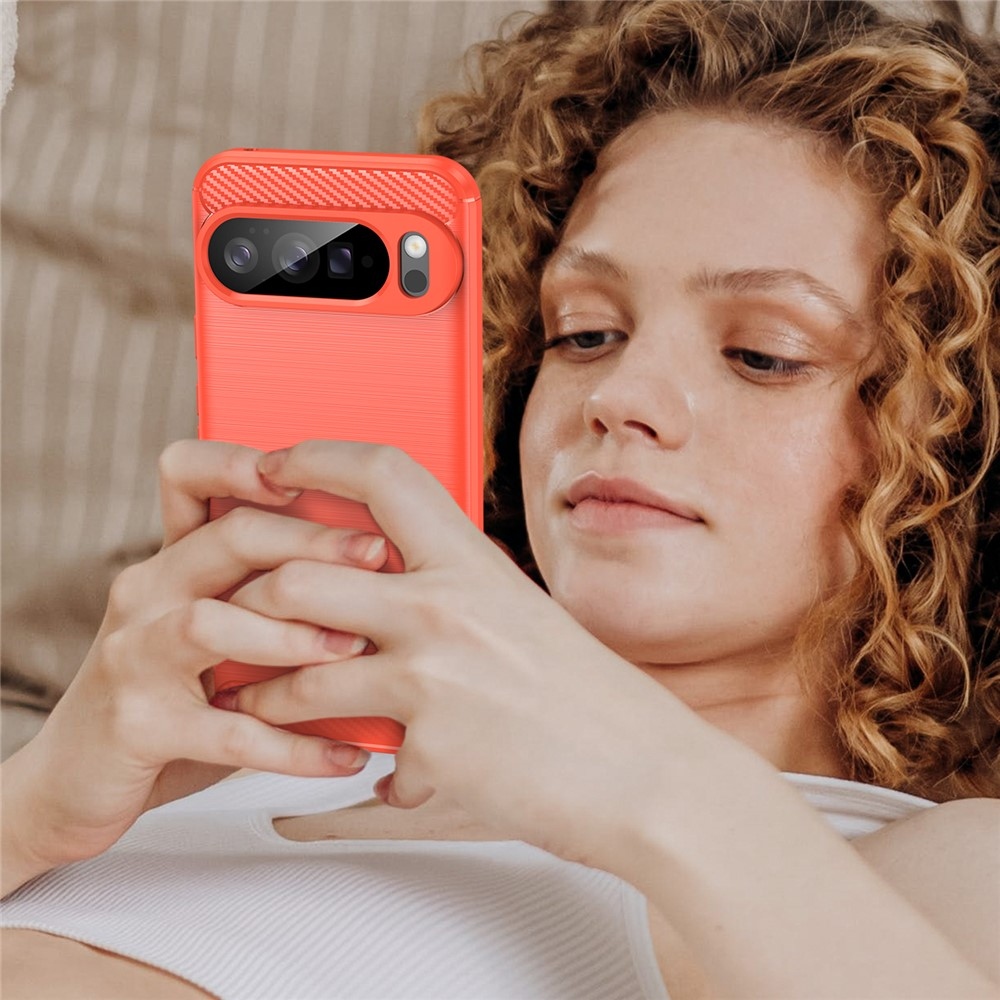 Szénálló zselés tok a Google Pixel 10 Pro XL-hez - piros színben