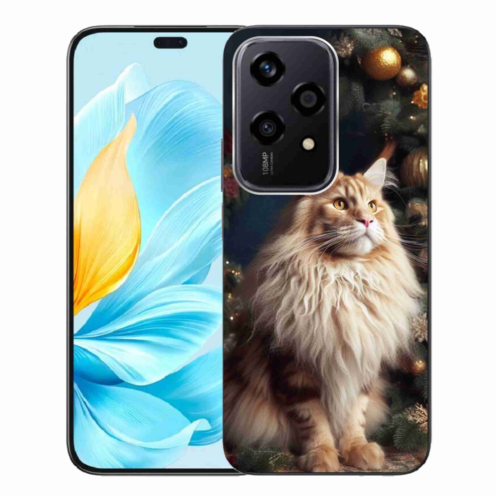 Zselés borítás mmCase a Honor 200 Lite 5G számára - macska a fánál