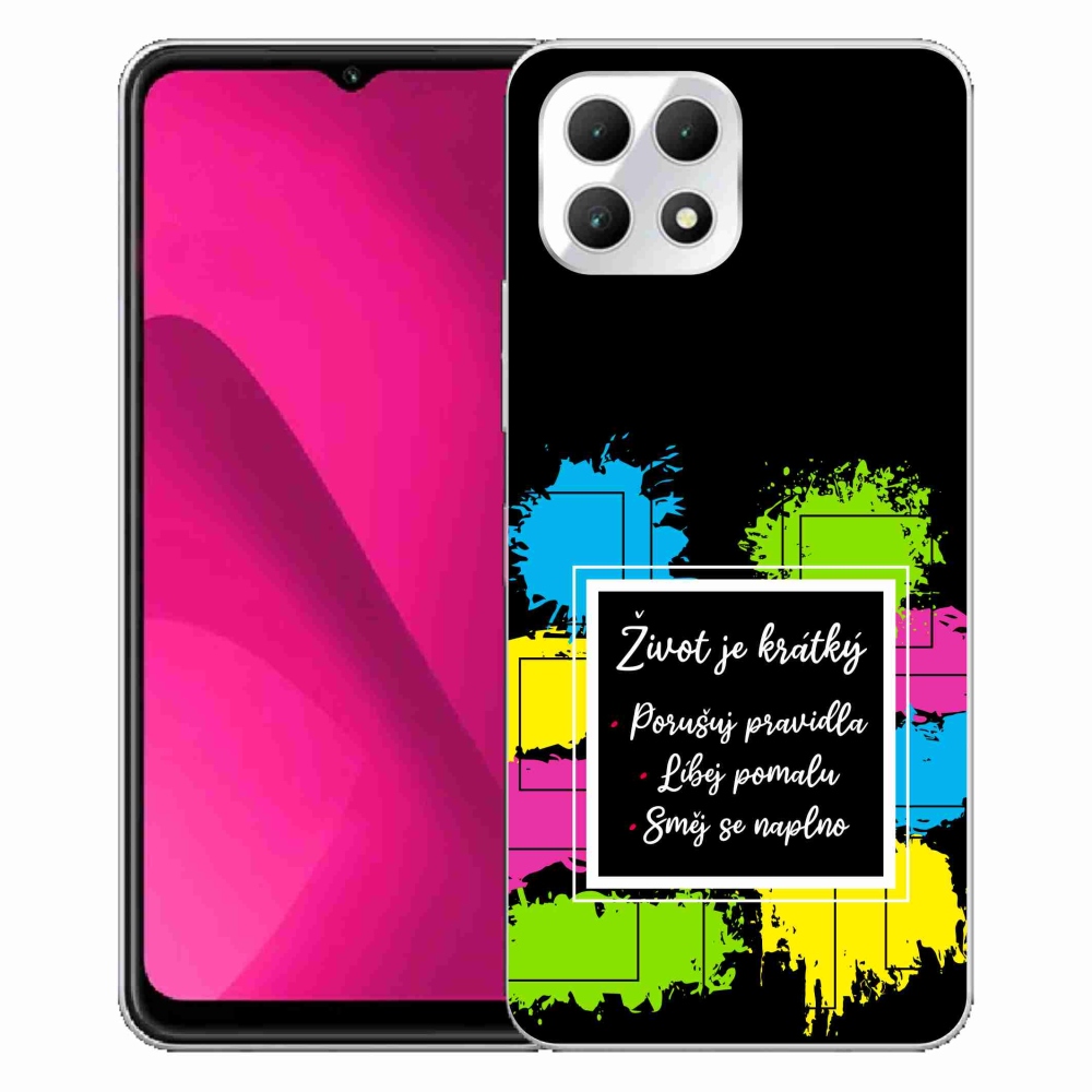 Gél borító mmCase a T-Mobile T Phone 2 készülékhez - Idézet 5 fekete háttér