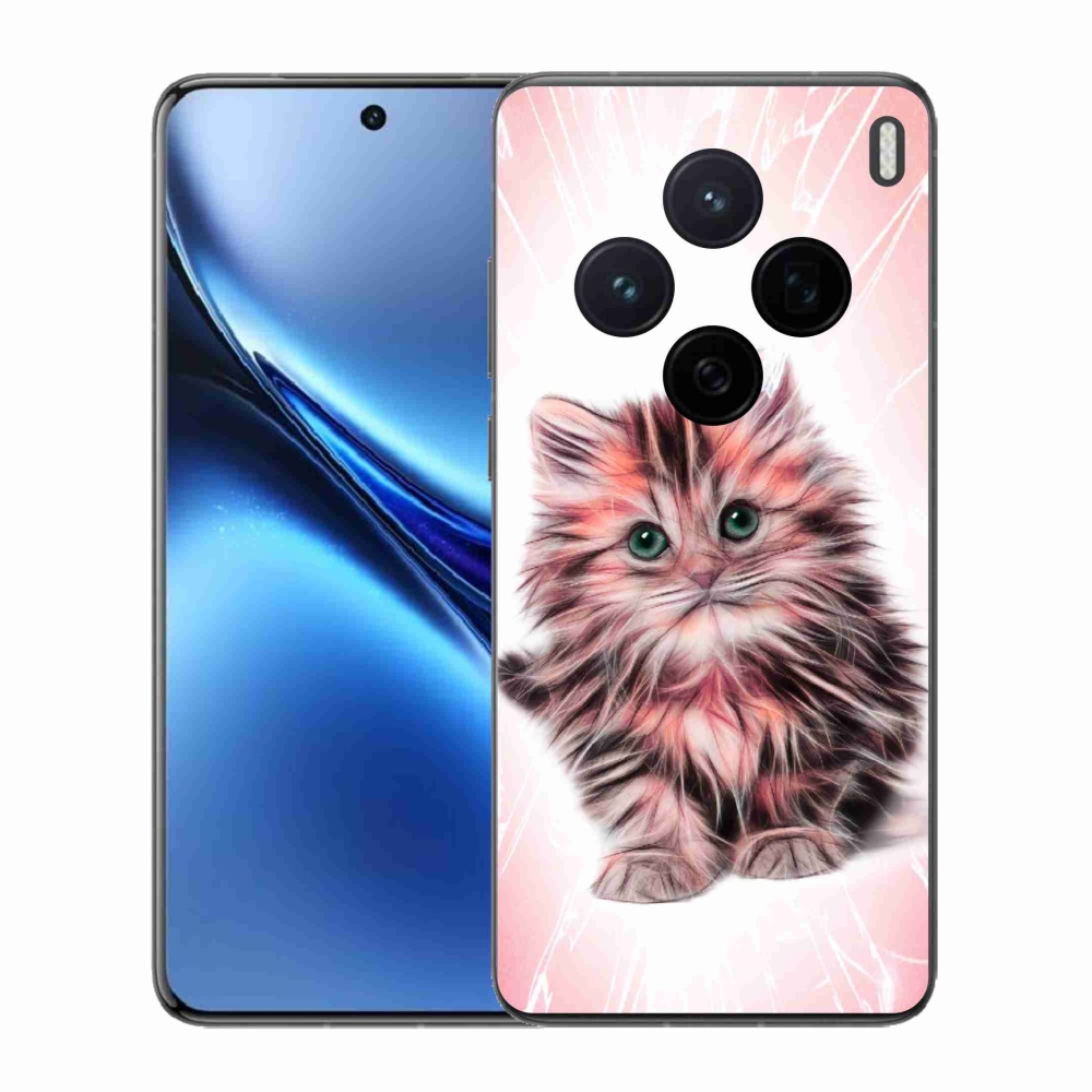 Gél borító mmCase a Vivo X200 5G készülékhez - aranyos cica