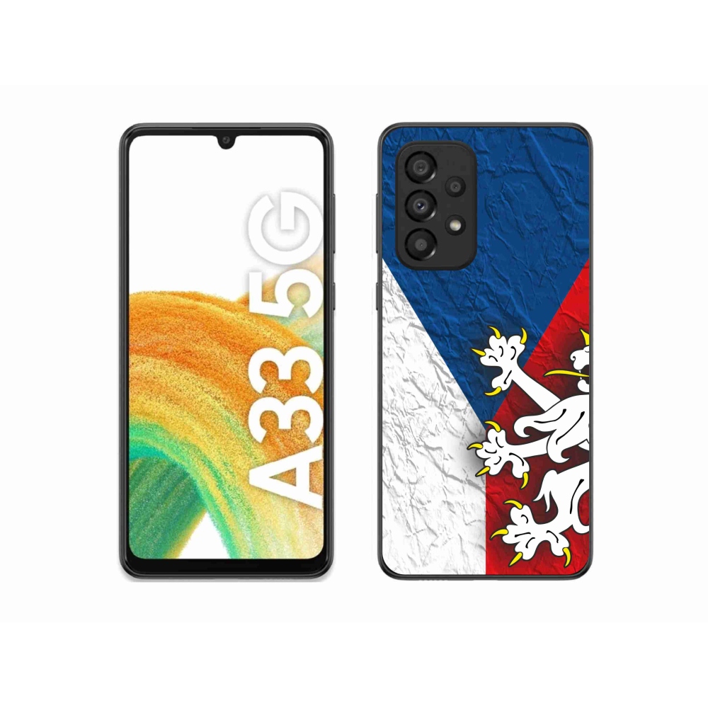 Gél védőhuzat mmCase Samsung Galaxy A33 5G - cseh zászló 1