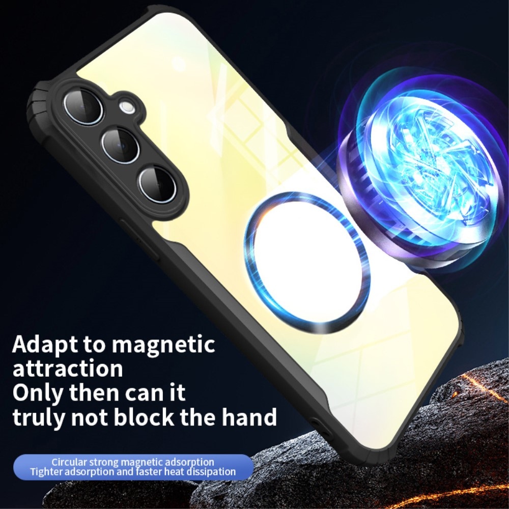 Tartós védőburkolat MagSafe támogatással Samsung Galaxy A56 5G készülékhez - fekete