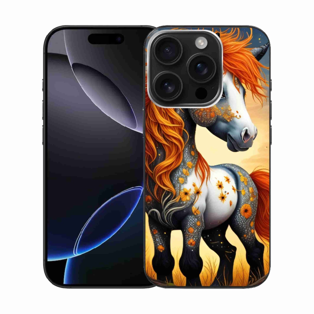 Zselés borítás mmCase iPhone 16 Pro készülékhez - színes póni