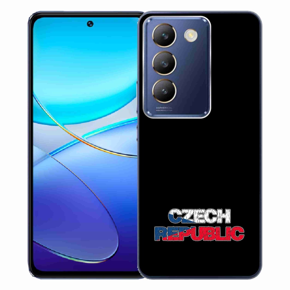 Gél borítás mmCase a Vivo V40 SE 4G/5G - Csehország fekete háttérhez