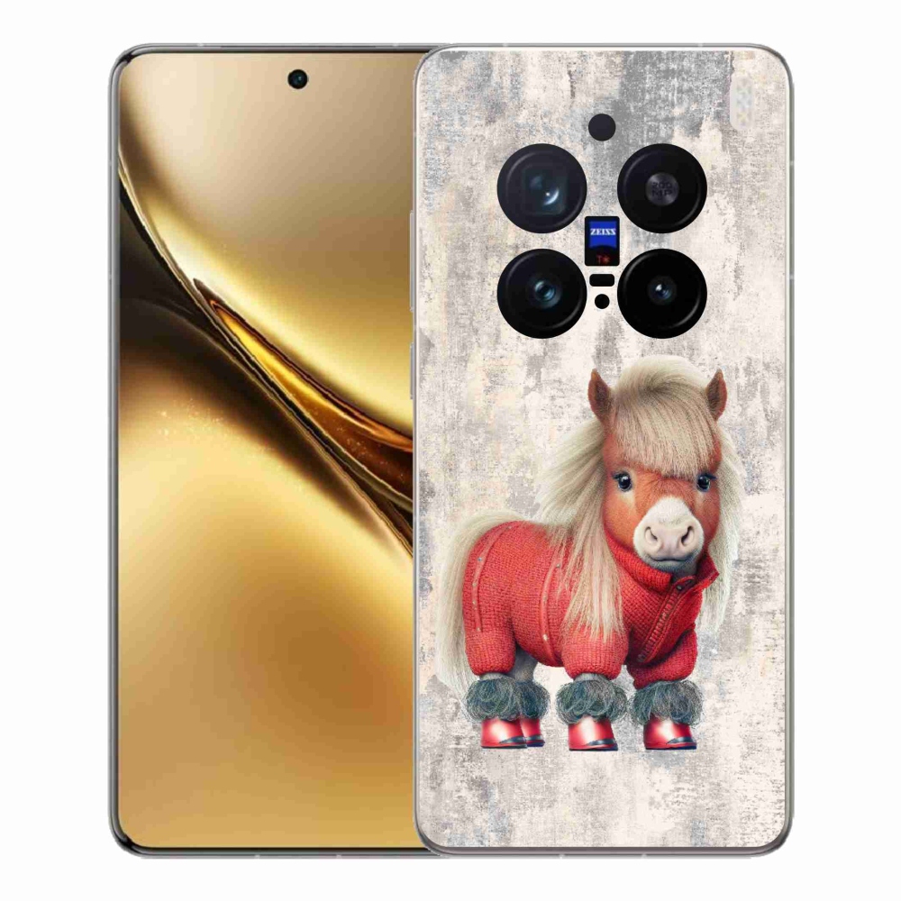 Zselés borítás mmCase a Vivo X200 Pro 5G készülékhez - póni pulóverben
