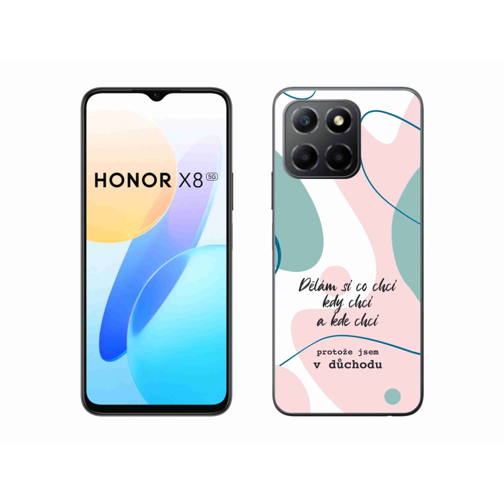 Gél borító mmCase a Honor X8 5G/Honor 70 Lite 5G készülékhez - vicces szöveg 10 fehér háttérrel