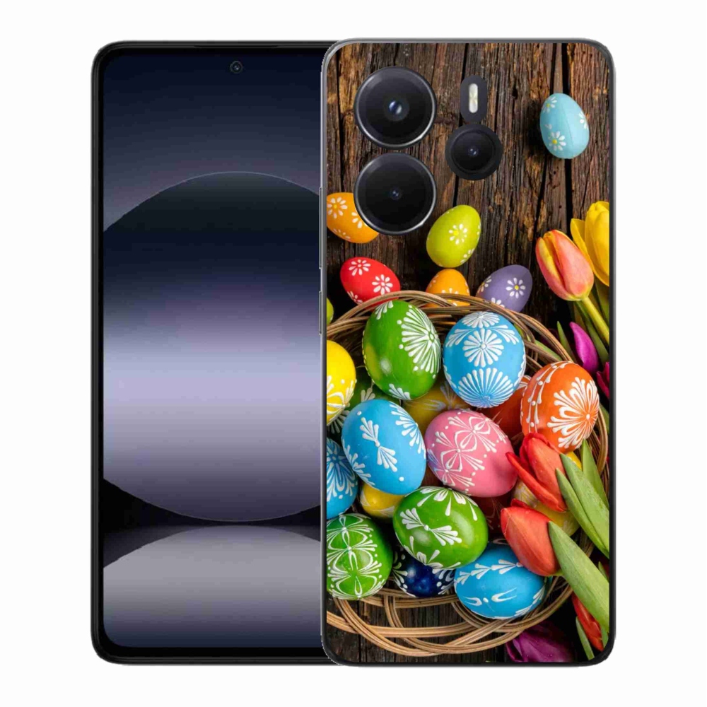 Gél borító mmCase a Xiaomi Redmi Note 14-hez - Húsvéti tojások